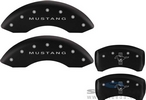 Caliper Covers - Glossy Black w/ Pony Tri-Bar Logo - Front and Rear